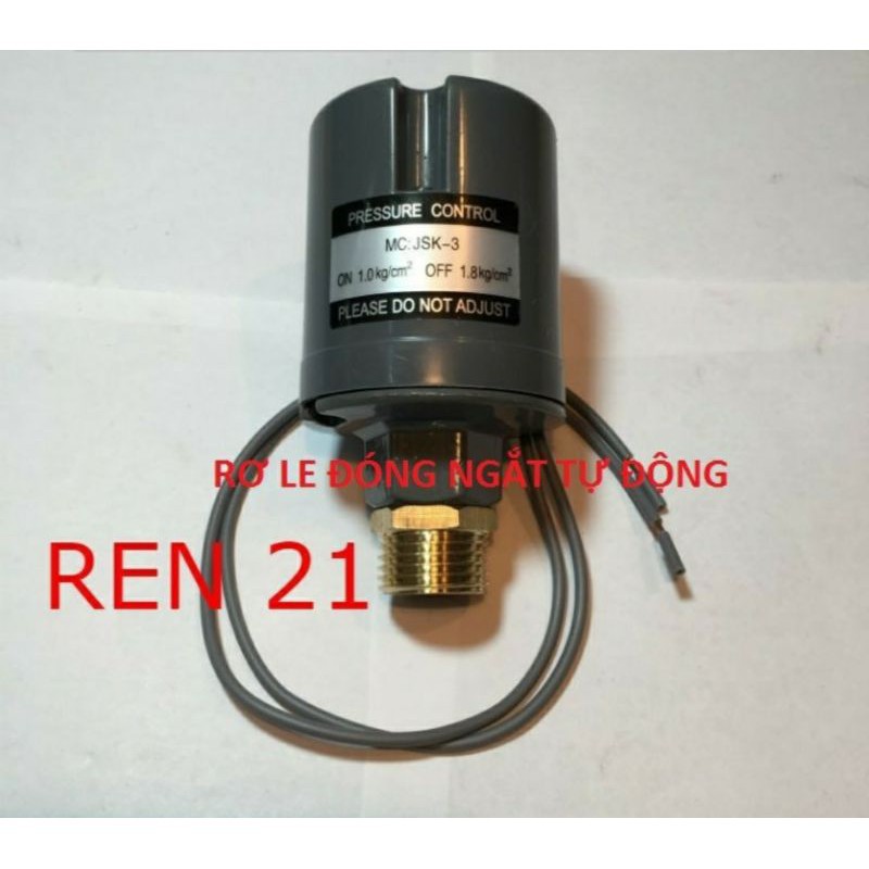 Rơ le máy bơm tăng áp ren trong 12mm, 14mm và ren ngoài 21mm