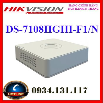 Đầu ghi hình HD-TVI 8 kênh TURBO 3.0 HIKVISION DS-7108HGHI-F1/N (S) (THẾ DS-7108HGHI-F1/N)