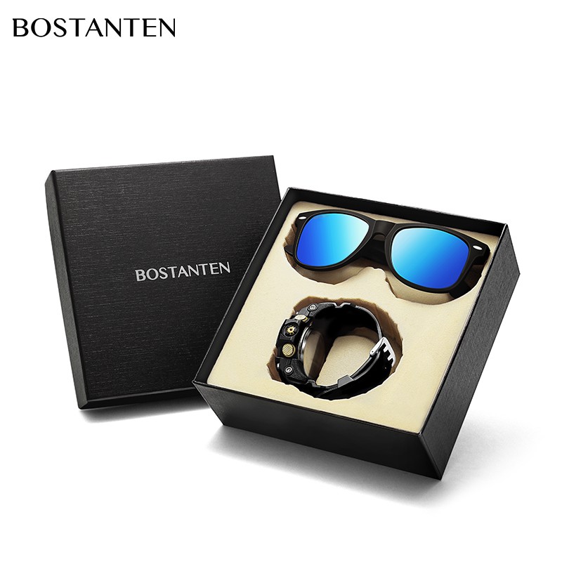 【Bostanten Official】bộ kính râm đồng hồ thể thao chống thấm nước