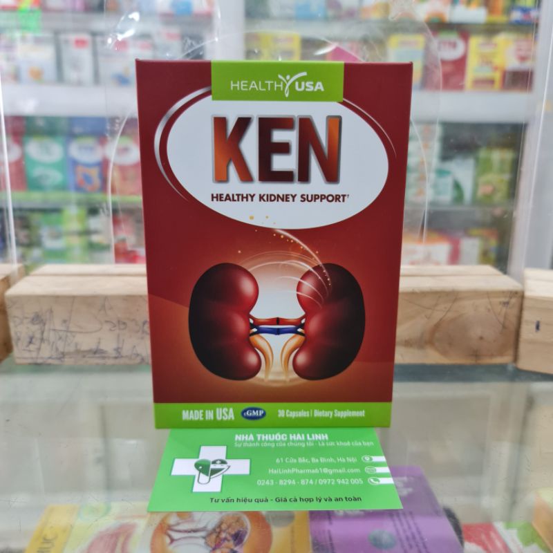 Viên uống Bổ thận Ken Health Usa ⚡ Nhập khẩu Mỹ ⚡ Hộp 30 viên Giúp giảm tiểu đêm, yếu sinh lý