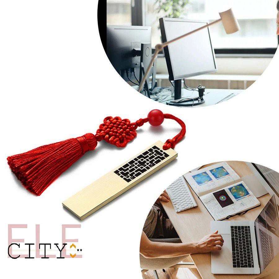 ✨ELE✨Chinese Window Tracery Design Usb Flash Drive Metal Pen Drive U Disk