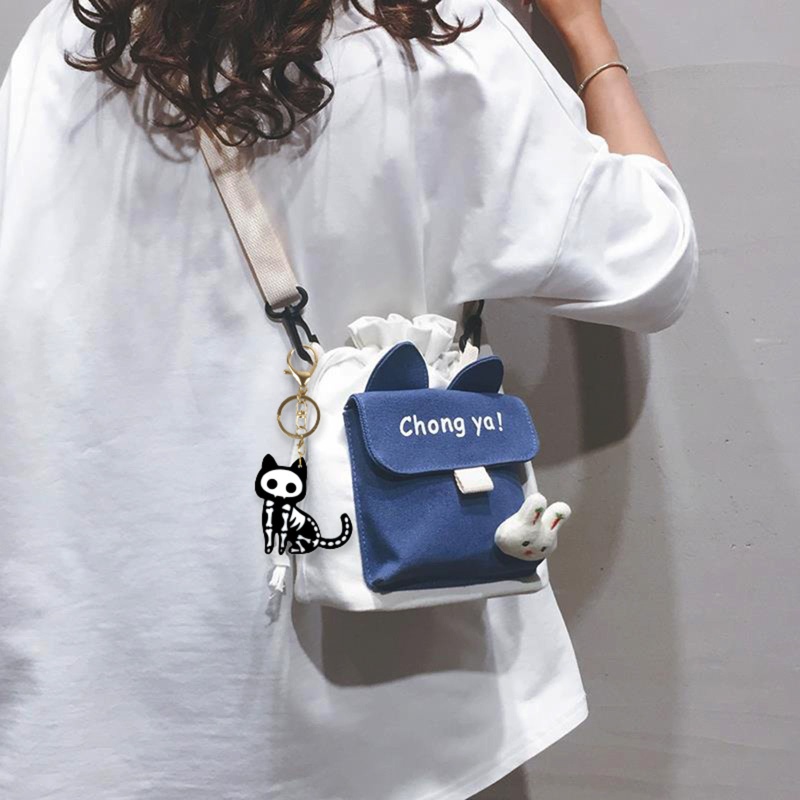 Khuôn Silicone Làm Móc Khóa Hình Mèo Sáng Bóng DIY