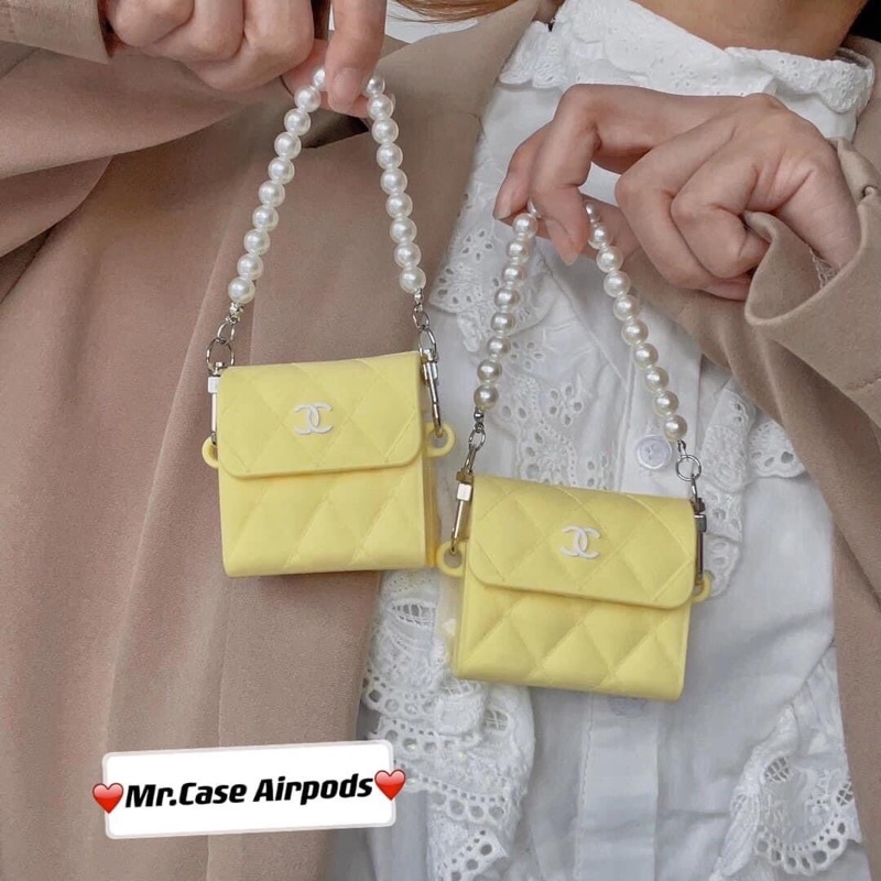 Case Airpods 1/2 /Pro Vỏ Ốp Tai Nghe Hình Túi Dây chuỗi Xinh xinh - Mr.Case AirPods