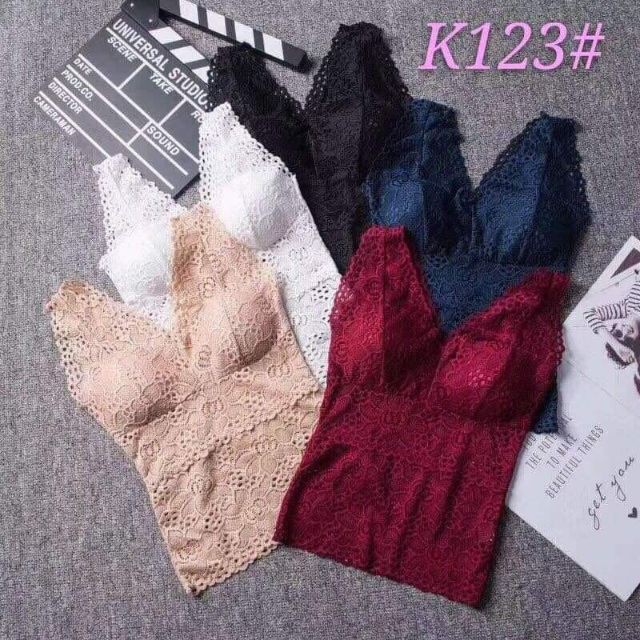 Áo Bra Ren Hoa Dáng Dài K123