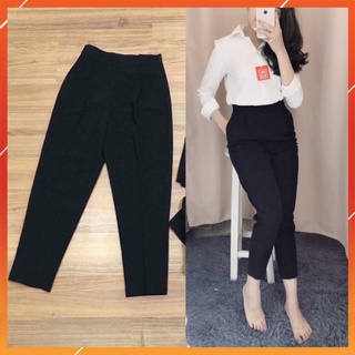 Quần công sở dáng baggy/quần baggy tuyết mưa / Quần baggy nữ vải tuyết mưa khóa sườn dành cho nữ- Xưởng May ThuVu