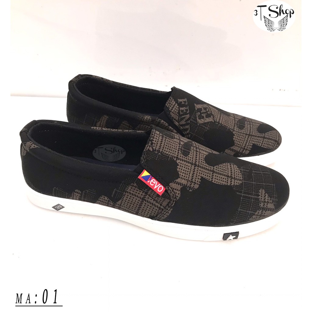 Giày Lười Vải 2 lớp Chất Liệu vải siêu mịn , Đế Cao Su , Giày Thời Trang Mẫu mới Nhất