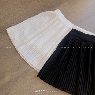 Chân váy xếp ly ngắn (Basic pleated short) made by Mow Studio
