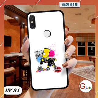 Ốp lưng nhám viền dẻo Xiaomi Mi 8 SE in hình