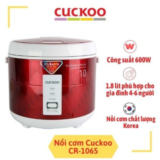 Nồi cơm điện Cuckoo CR-1065 - 1.8 Lít- Thiết kế tại Hàn Quốc - Hàng Chính Hãng - MOMO