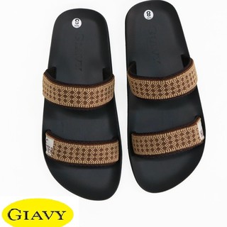 DÉP GIAVY QUAI NGANG NỮ- K376 NÂU