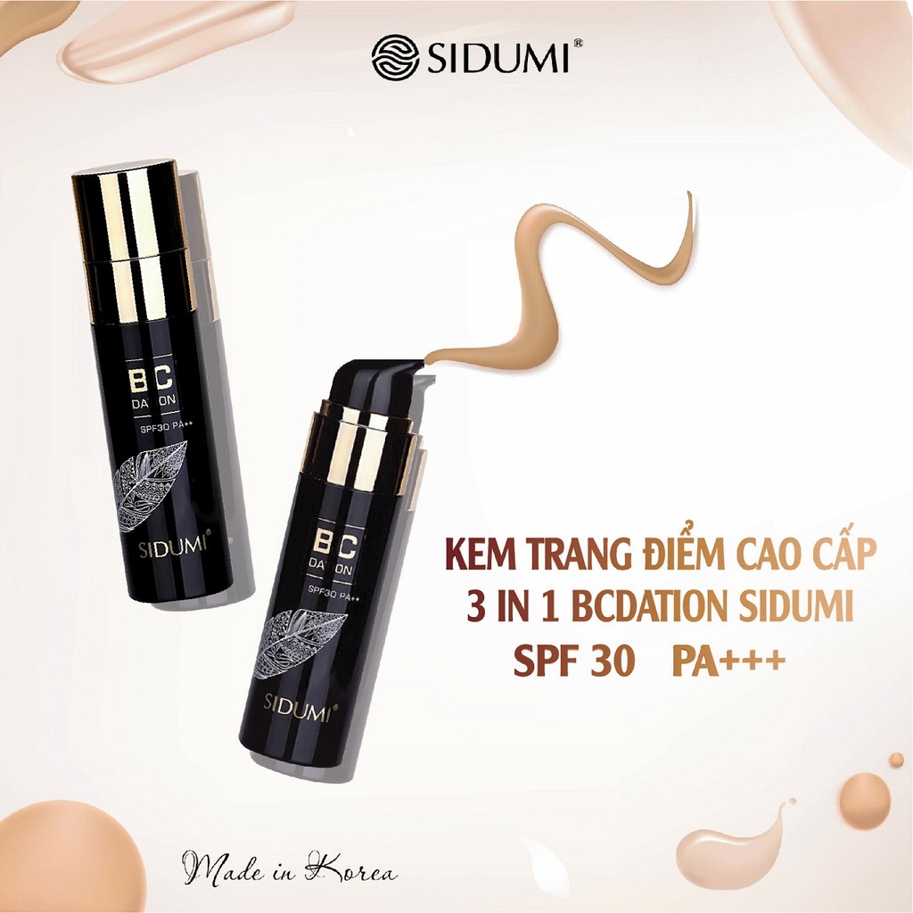 Kem nền che khuyết điểm Sidumi BCD Dation SPF 30 PA++ kiềm dầu chống nắng đa năng 50ml SDM 604