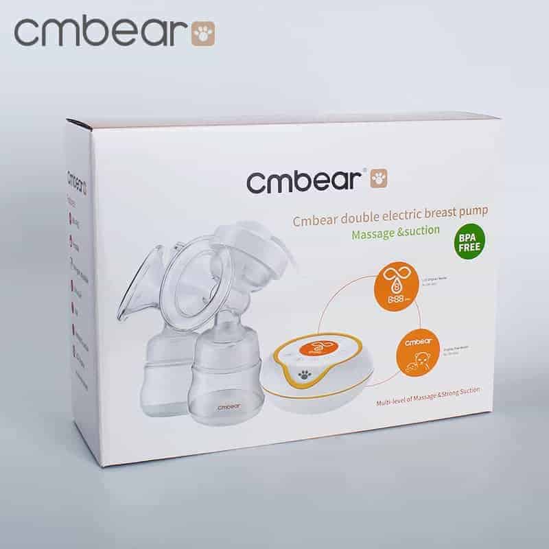 🌈CHÍNH HÃNG🌈 Máy hút sữa điện đôi Cmbear 9 cấp độ hút có matxa BH 12 tháng