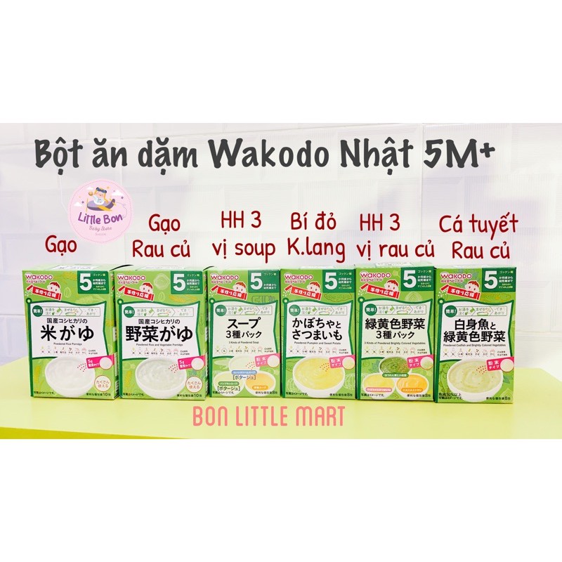 BỘT ĂN DẶM WAKODO NỘI ĐỊA NHẬT 5M+