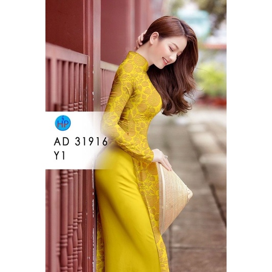 Vải áo dài hoa hồng