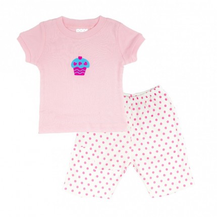 BỘ QUẦN ÁO CỘC TAY PIJAMA BÉ GÁI LULLABY