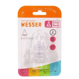 Núm Ty Bình Sữa Wesser Cổ Hẹp S,M,L,+