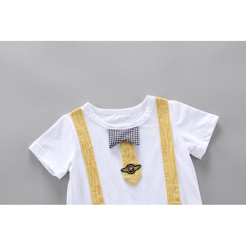 New children's clothing suit thin shorts T-shirt shorts pattern sports handsome pure cotton short sleeve summer new leisure