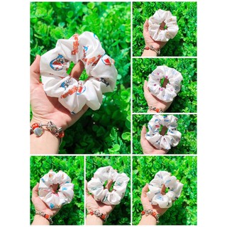 Combo 200 scrunchies bò sữa doremon phi bóng