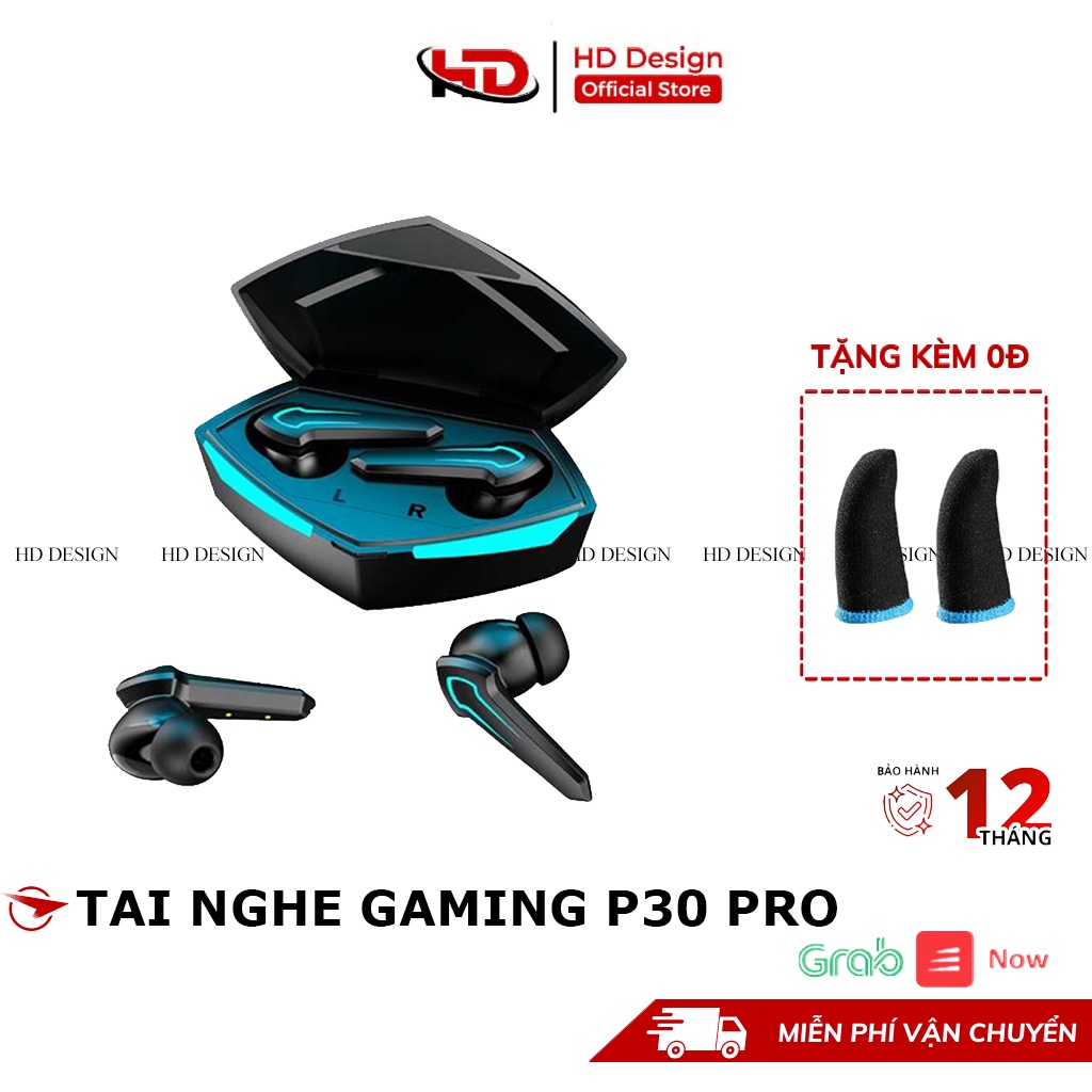 Tai Nghe Bluetooth Gaming P30 Pro Tws , Tai Nghe Chơi Game Bluetooth 5.2 -Có Mic , Độ Trễ Cực Thấp 0
