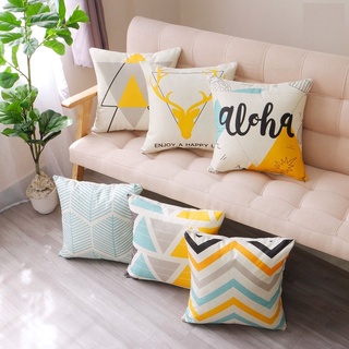 Vỏ gối vuông sofa tựa lựng trang trí size 45x45cm set ALOHA