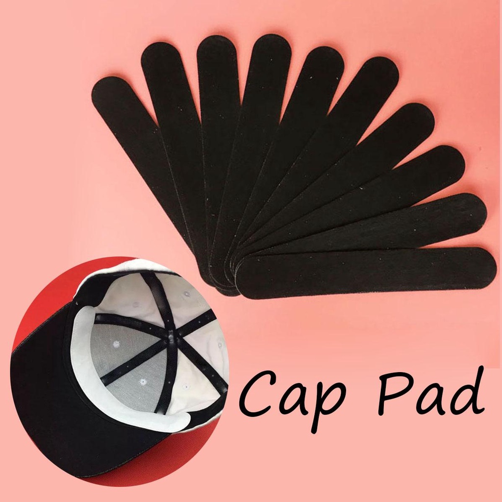 FORBETTER Disposable Cap Pad 10pcs/set Unisex Sweat-absorbent Antiperspiration Hat Accessories Anti-dirty Pad