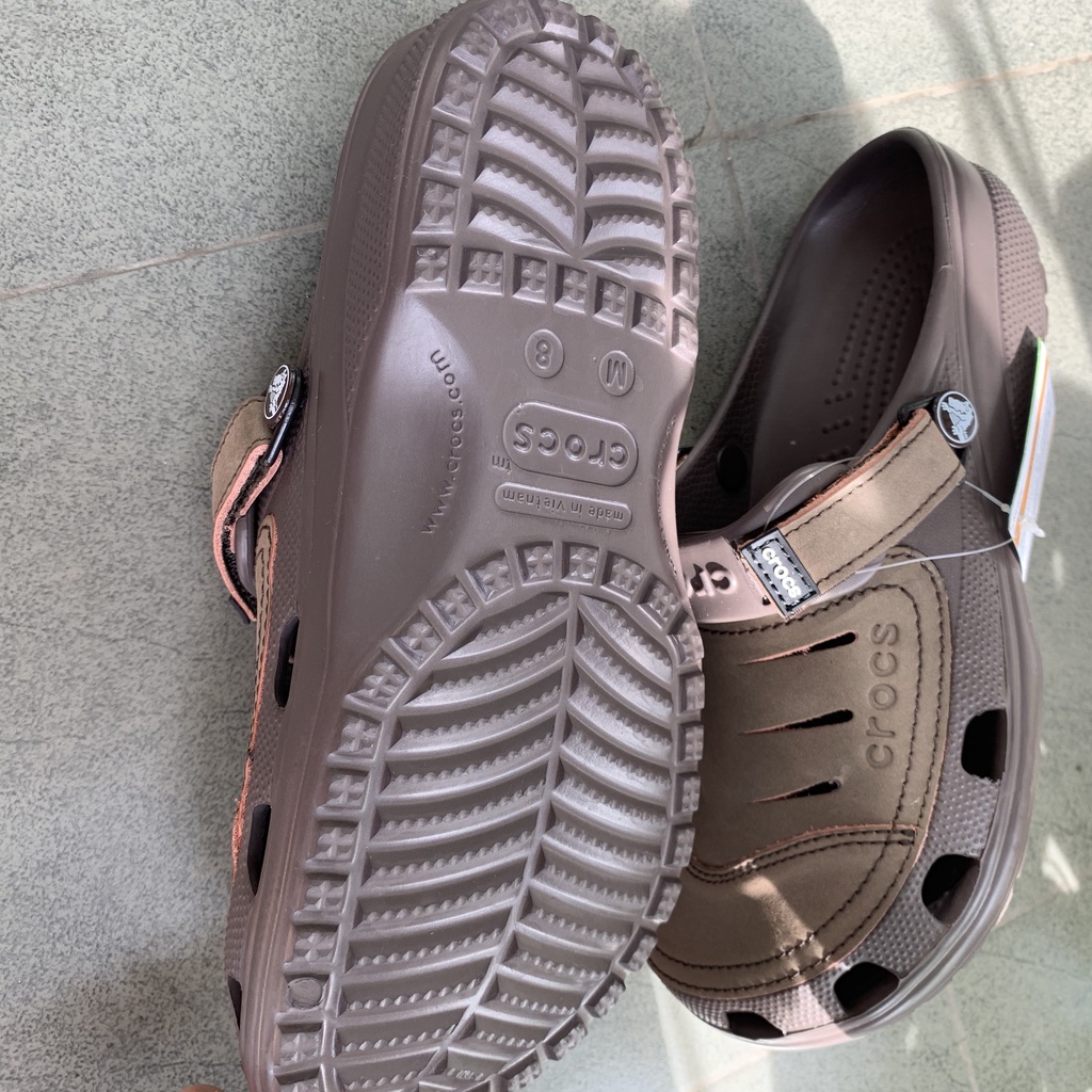 Dép sục đi mưa chống hôi chân Yukon Sport Clog màu Nâu nhạt cho nam | BigBuy360 - bigbuy360.vn