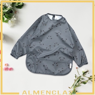 Bộ 2 Yếm Ăn Tay Dài Chống Thấm Nước Dành Cho Bé