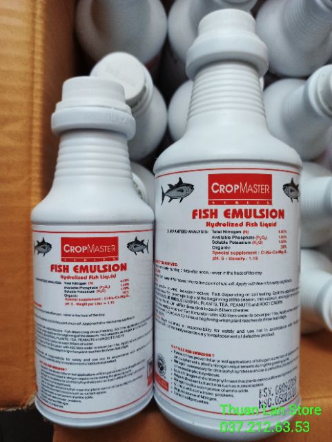 Phân cá hữu cơ đậm đặc Fish Emulsion nhập khẩu Mỹ 250ml