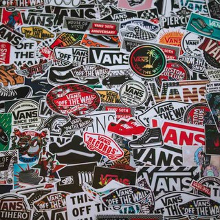 Set 100 sticker hình dán - vans