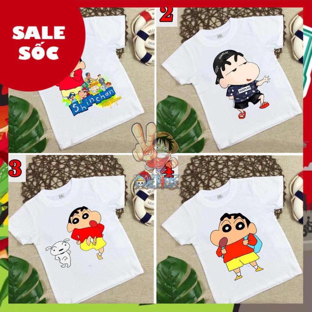 4 mẫu áo thun bé trai in hình Shin Cậu Bé Bút Chì in tại shop