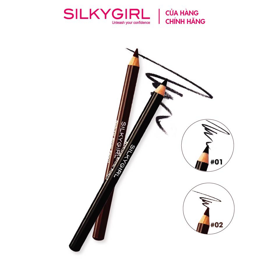 Chì Kẻ Chân Mày Silkygirl Natural Brow Pencil 1.14g