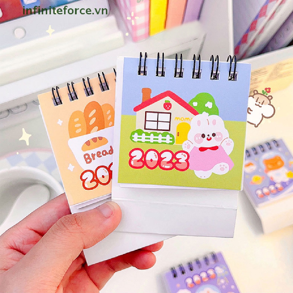 Lịch Năm 2022 2023 Mini Để Bàn Trang Trí Hình Thỏ Dễ Thương