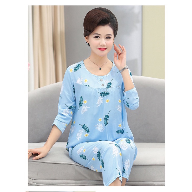 Bộ đồ trung niên cao cấp vải lanh  nhung cực mát, sang trọng