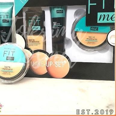 (hàng Mới Về) Bộ Phấn Phủ + Kem Nền + Kem Lót Trang Điểm 3 Trong 1 Maybelline | BigBuy360 - bigbuy360.vn