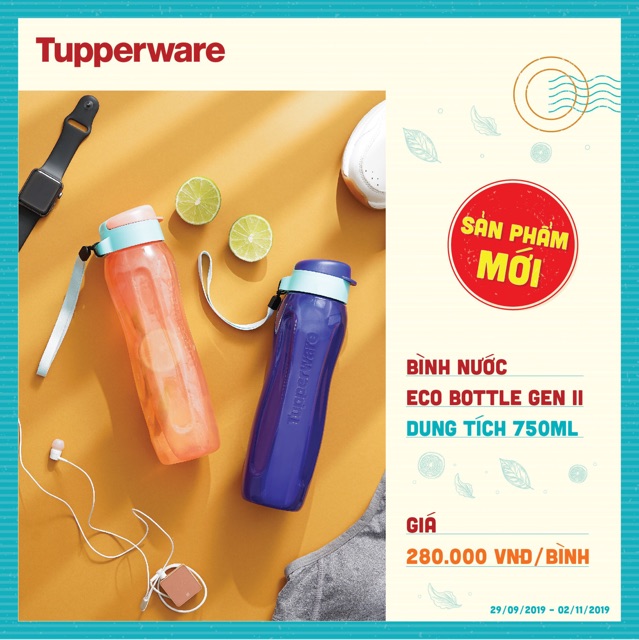 [Hàng chính hãng] Bình nước Tupperware Eco Bottle Gen 2 750ml - Màu ngẫu nhiên | BigBuy360 - bigbuy360.vn
