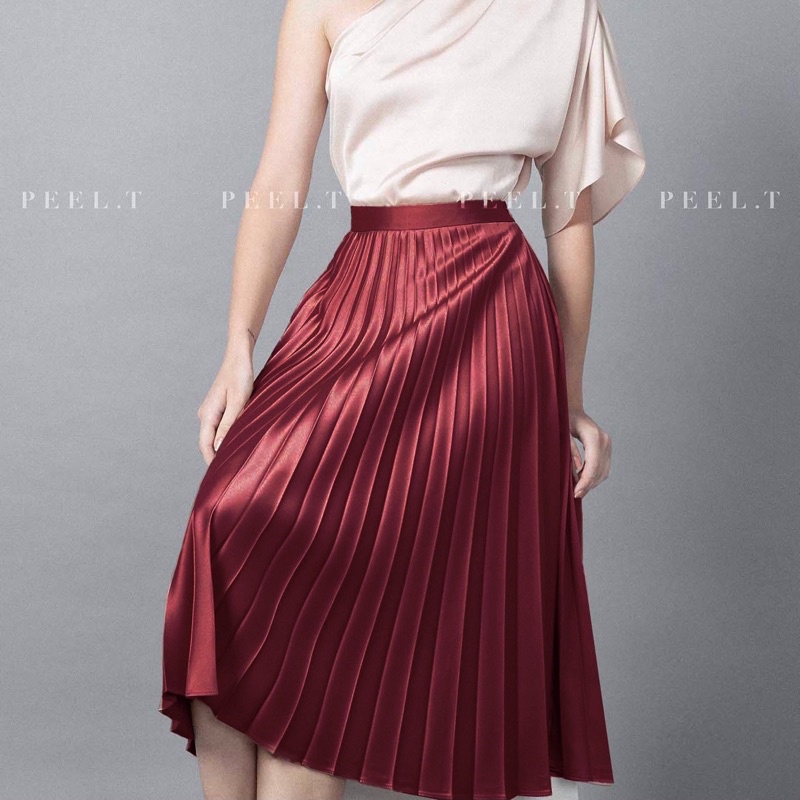 PEEL.T - Andrea Skirt - Chân váy dập ly dài đi chơi, dự tiệc, công sở