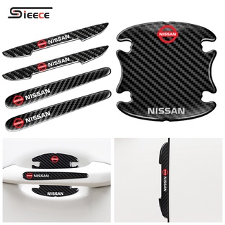 Sieece MiếNg DáN Tay NắM CửA Ô Tô MiếNg DáN ChốNg Va ĐậP CửA Sợi Carbon MiếNg DáN HõM CửA Ô Tô Miếng Dán Bảo Vệ Viền CửaCho Nissan X Trail Almera Sunny GTR Navara Teana Note Terra JUKE Kicks Serena ALTIMA Leaf NV200 Frontier