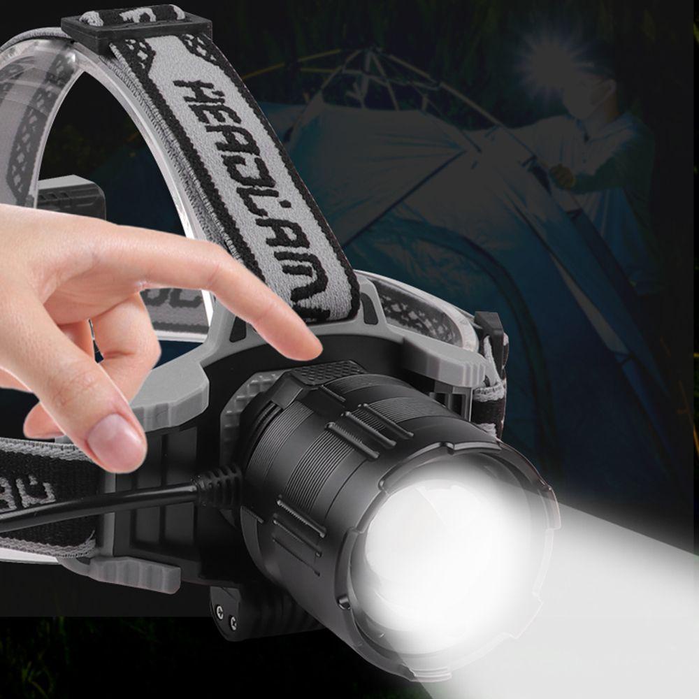 FOREVER Đèn Pin Đeo Trán XHP160 30W Ánh Sáng Trắng Có Thể Sạc Lại Tiện Dụng Khi