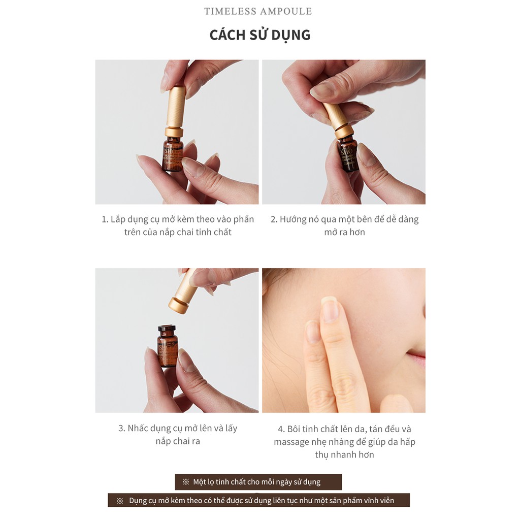 Tinh Chất Phục Hồi Trẻ Hóa Làn Da - Hạn Chế Nếp Nhăn RODIN SHO RECOVERY TIMELESS AMPOULE