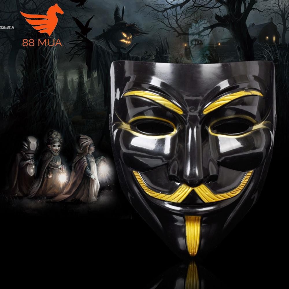 V For Vendetta Guy Fawkes Mặt Nạ Anonymous Mặt Nạ Halloween Cosplay Fancy Ăn Mặc Trang Phục _ms_J7