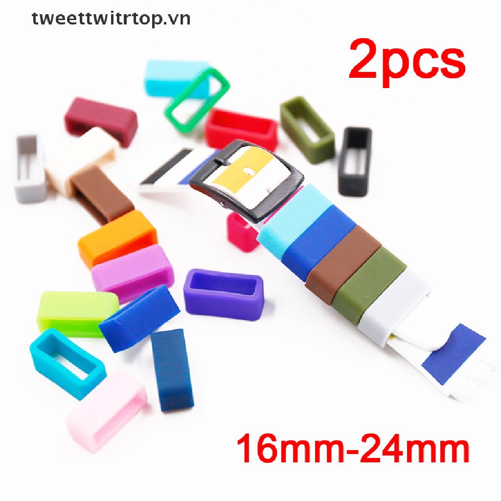 Set 2 Vòng Cao Su Silicon Giữ Dây Đồng Hồ Đeo Tay