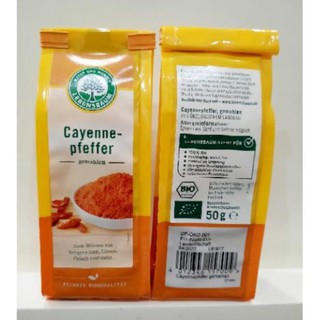 Bột ớt hữu cơ Cayenne - Pfeffer 50g