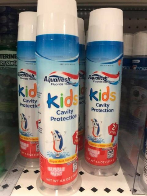 Kem đánh răng trẻ em aquafresh