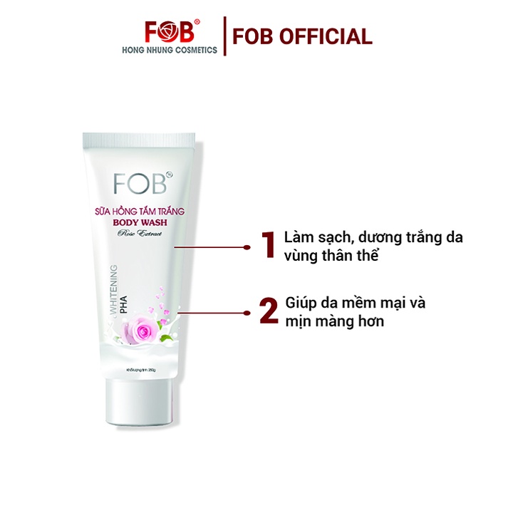 Sữa hồng tắm trắng - FOB® BODY WASH
