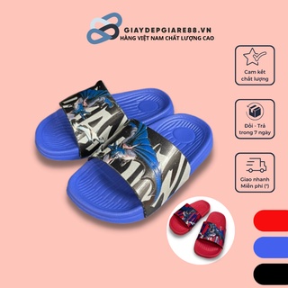 Dép Lê Quai Ngang hình SIÊU NHÂN Người Dơi màu ĐEN ĐỎ XANH Dành Cho Bé Trai Giaydepgiare88.vn