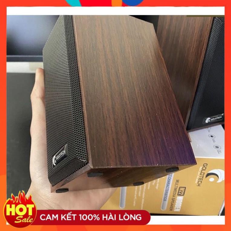 [Mã ELHACE giảm 4% đơn 300K] Loa Máy Tính Laptop PC Goldtech M22 Vỏ Gỗ Nghe Siêu Hay FULL BOX