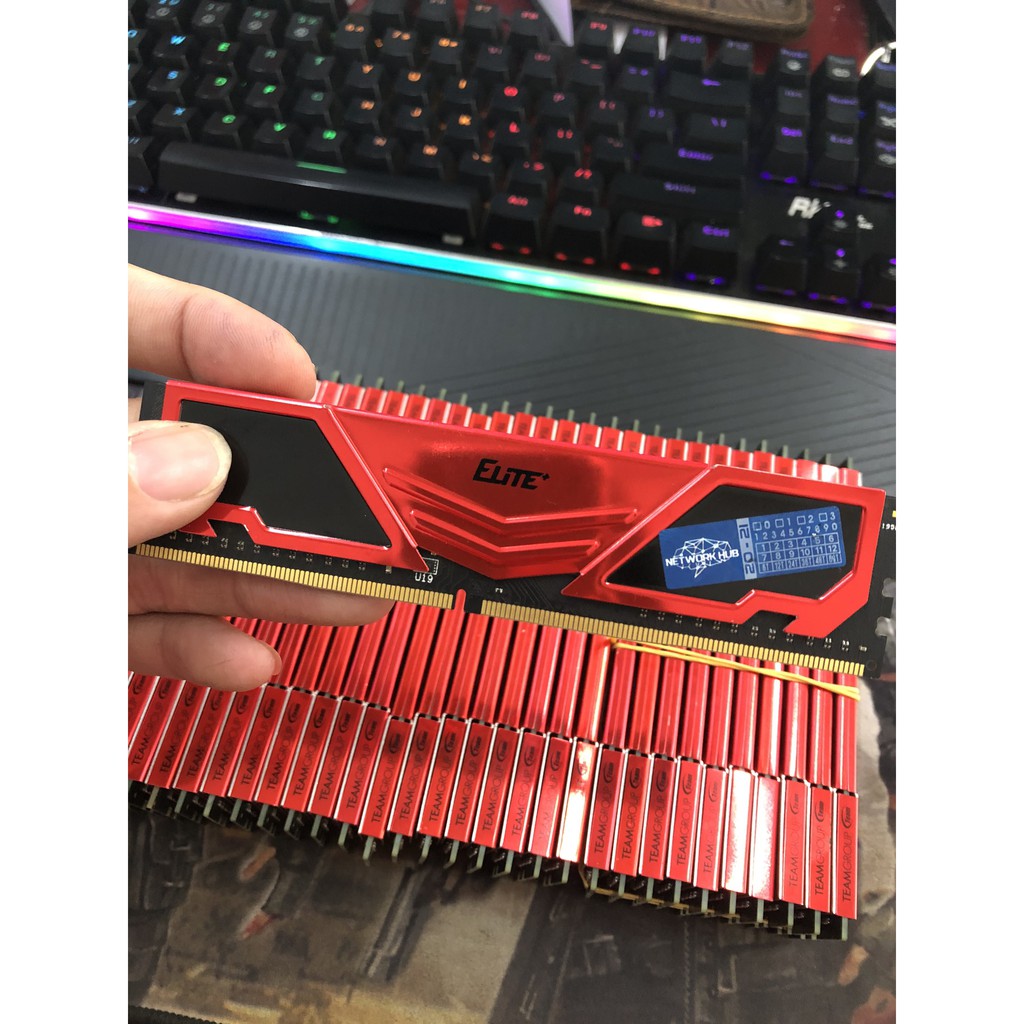 RAM Team Elite DDR4 8Gb/ Bus 2666 (Tản đỏ) - còn bảo hành 2025 | BigBuy360 - bigbuy360.vn