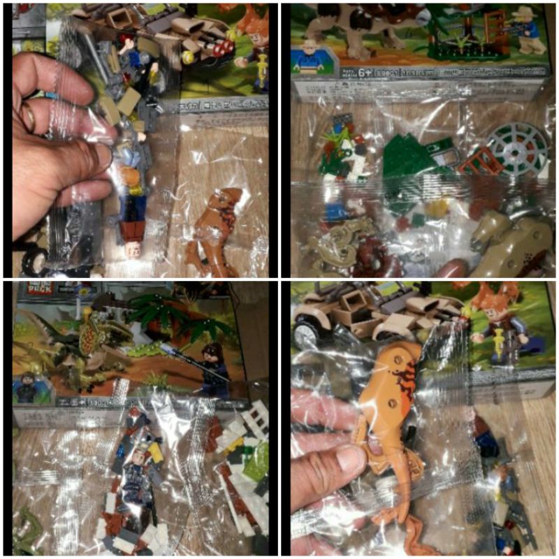 Lắp ráp 1 hộp LegoDino Săn Khủng Long 69001 có trên 100 chi tiết