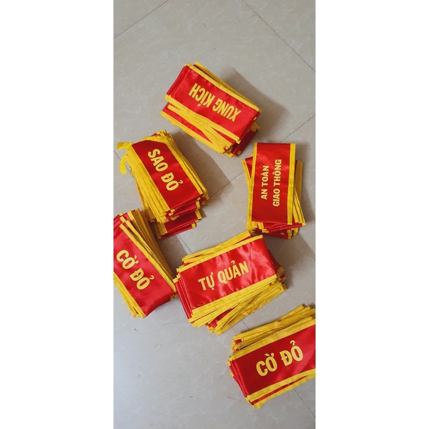 Combo 5 Băng sao đỏ, cờ đỏ, trực tuần, ATGT...