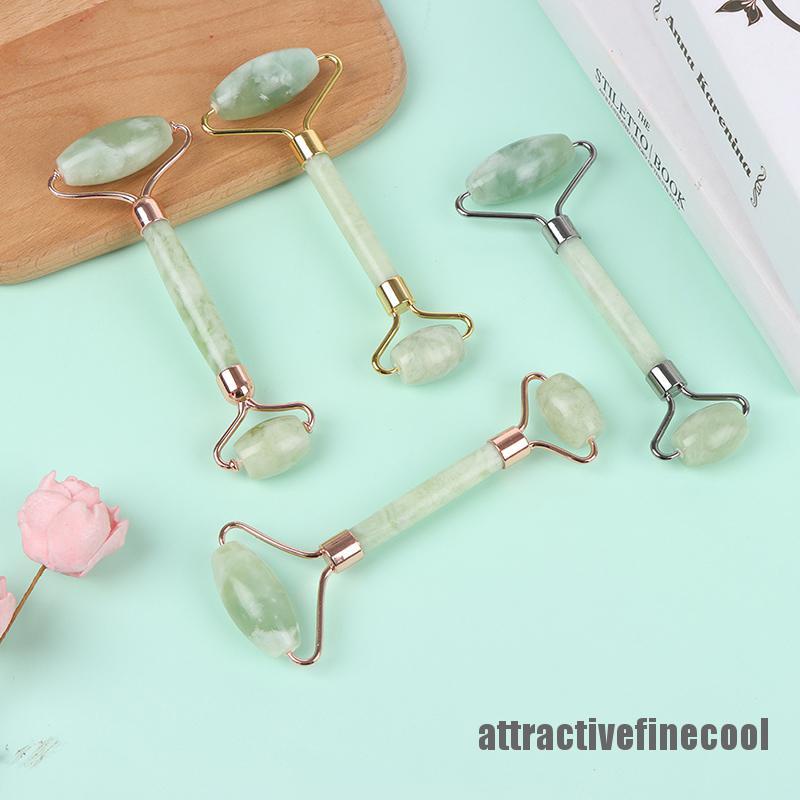 NEW ACVN Natural Jade Stone Facial Massage Roller Lift Up Face Beauty Slimming Tool